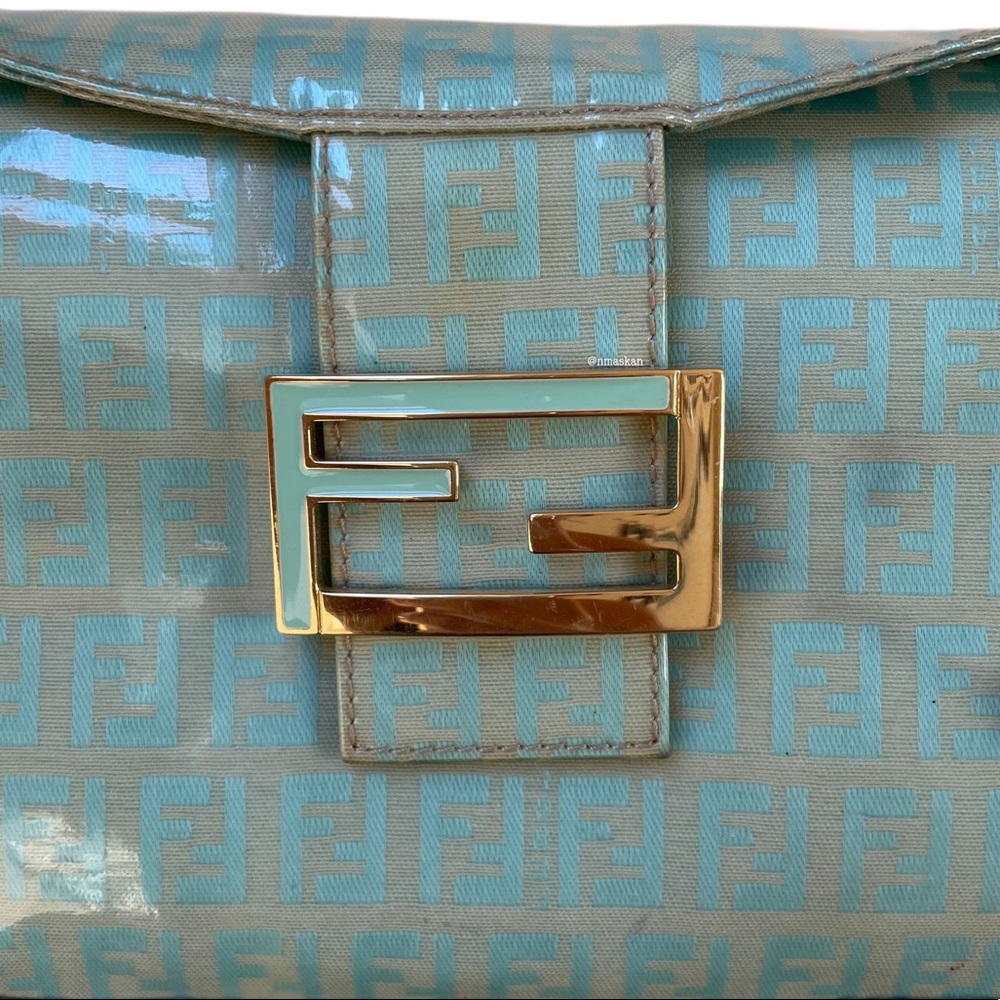 Authentic Fendi Coated Canvas Zucchino Baguette - Picture 4 of 16